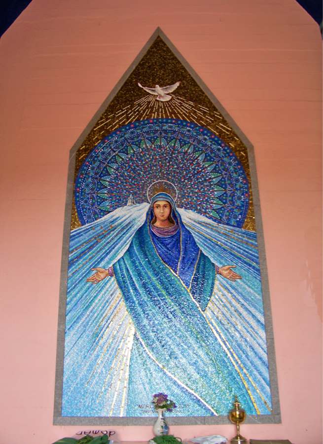 Il Mosaico”La Madonna dell’Accoglienza” - Particolare