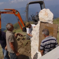 Posa e collocazione del cippo