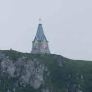 La vista del Monumento dal Rifugio “Almici”